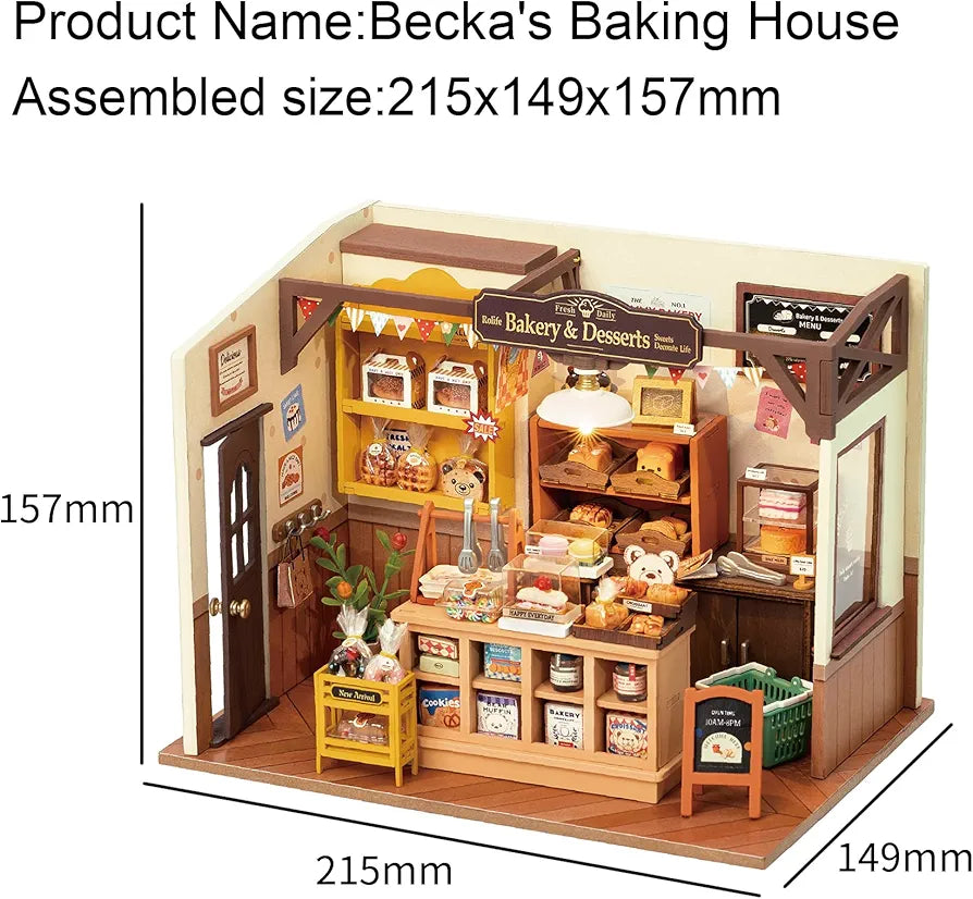 Rolife Becka's Baking Miniature House Kit