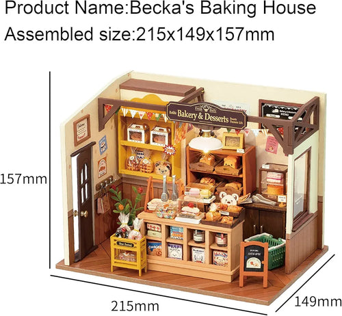 Rolife Becka's Baking Miniature House Kit