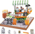 DIY Miniature Aromatic Coffee Cart Model Kit